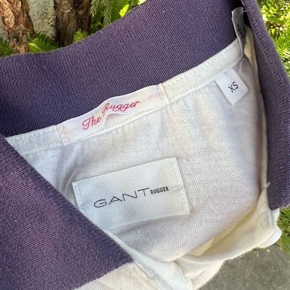 GANT Ruggers Women’s Polo Shirt with Purple and Red Stripes - Picture 12 of 12